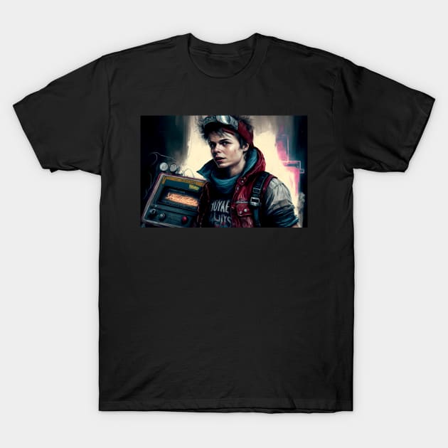 Back to the future Marty McFly T-Shirt by Buff Geeks Art